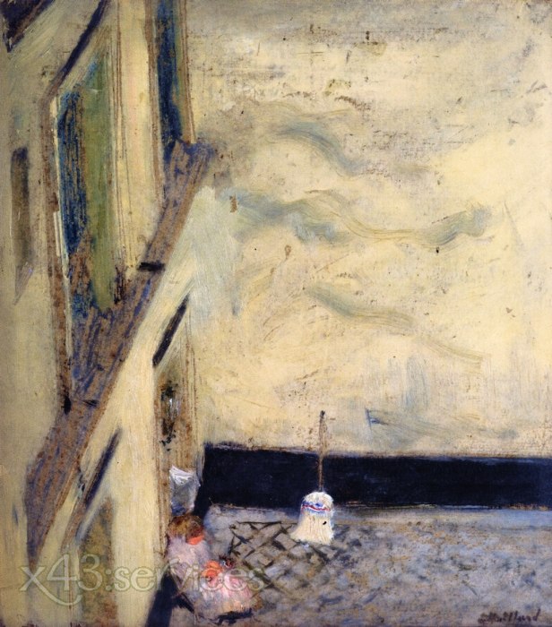 Edouard Vuillard - Besen im Hof von Rue Saint Honore 346 - Broom in the Yard at 346 Rue Saint Honore
